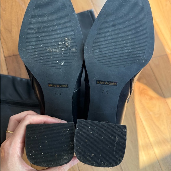 Over-the-Knee Black Block Heel Boots for Women - Picture 7 of 8